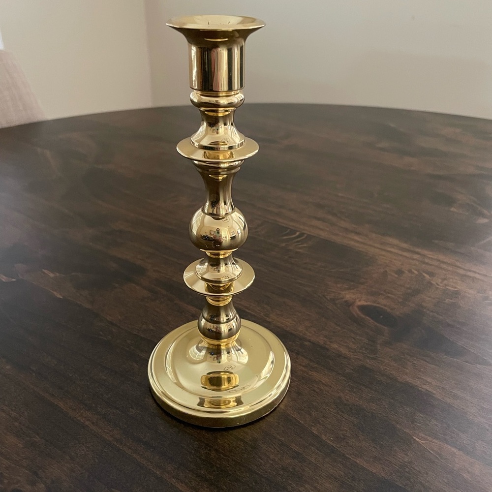 Vintage Baldwin Brass Candle Holder 7 1/2”